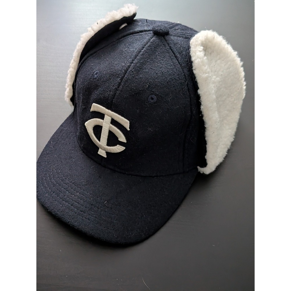 Minnesota Twins Melonwear‎ Trapper Hat Navy Blue Snapback OSFM MLB Pepsi